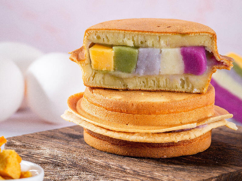 Rainbow Cheese Wheel Cake