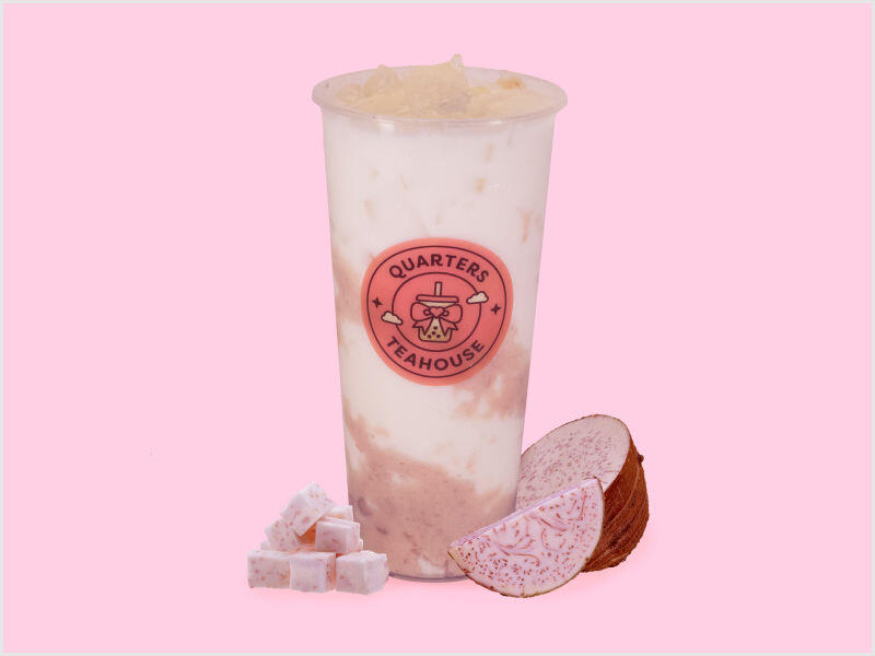 Natural Taro Latte Mini Taro Balls